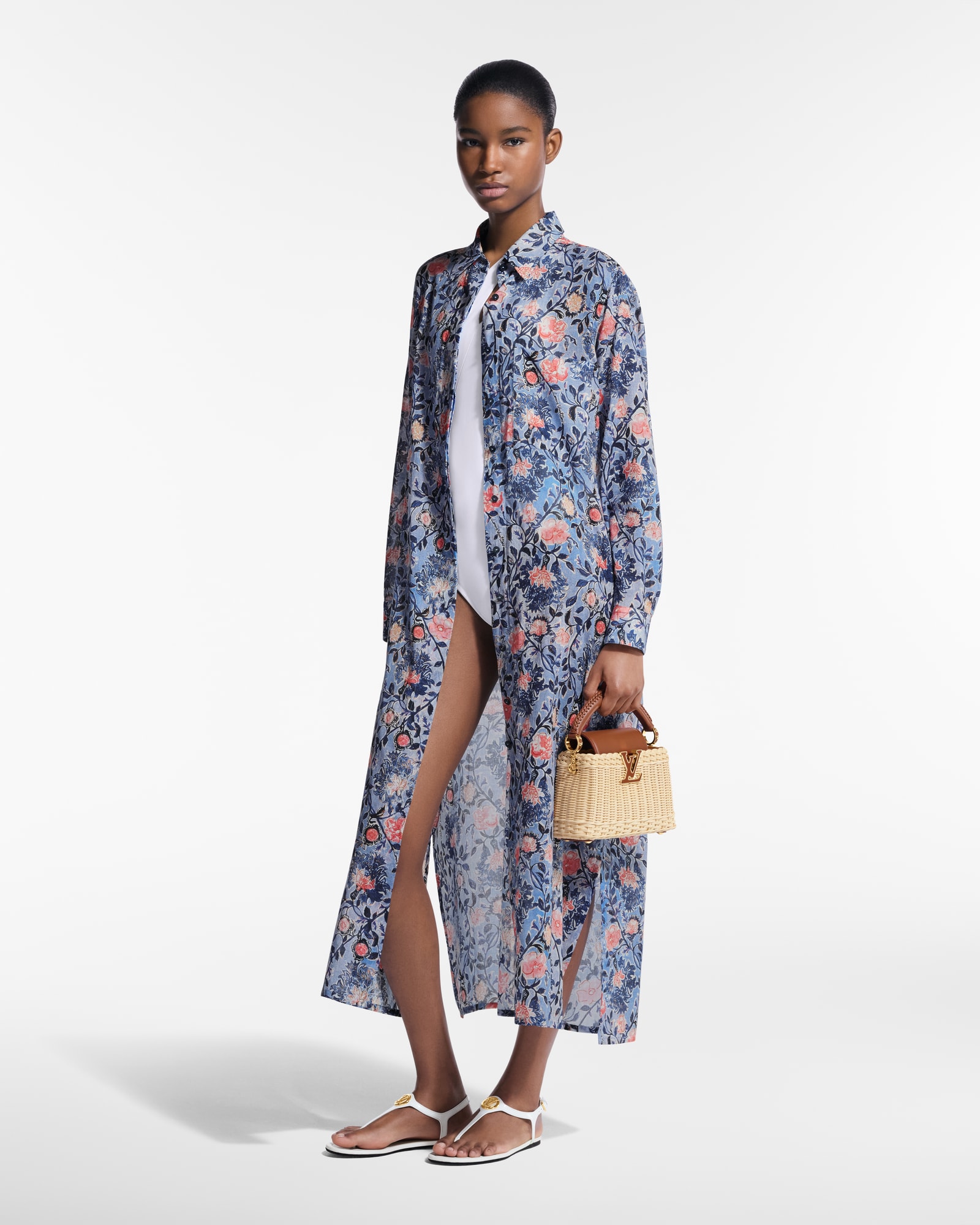【ルイヴィトン】 フローラルヴァイン ゴデットドレス Floral Vine Godet Dress - Women - Ready-to-Wear | LOUIS